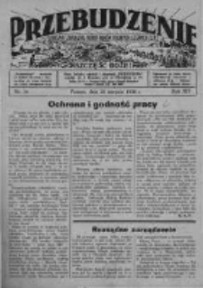 Przebudzenie: organ Związku Robotników Rolnych i Leśnych ZZP. 1938.08.25 R.20 Nr34