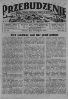 Przebudzenie: organ Związku Robotników Rolnych i Leśnych ZZP. 1938.11.24 R.20 Nr47