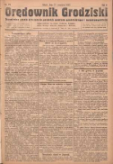 Orędownik Grodziski: niezależne pismo dla rodzin polskich powiatu grodziskiego i nowotomyskiego : organ centralny dla miast: Grodziska, Opalenicy, Buku, Nowego Tomyśla, Zbaszynia i Lwówka 1923.09.22 R.5 Nr74