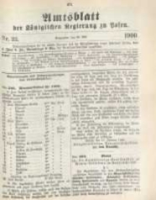 Amtsblatt der Königlichen Regierung zu Posen. 1900.05.29 Nro.22