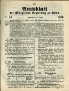 Amtsblatt der Königlichen Regierung zu Posen. 1900.08.21 Nro.34