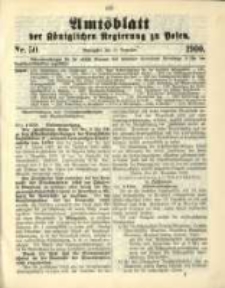 Amtsblatt der Königlichen Regierung zu Posen. 1900.12.11 Nro.50