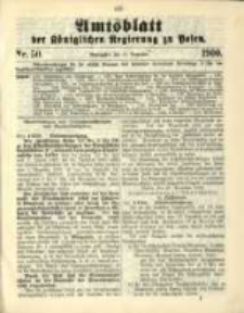Amtsblatt der Königlichen Regierung zu Posen. 1900.12.11 Nro.50