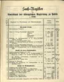 Sach-Register .. f&uuml;r 1900