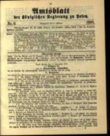 Amtsblatt der Königlichen Regierung zu Posen. 1901.02.05 Nro.6