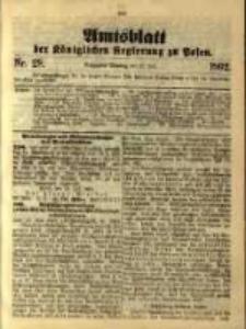 Amtsblatt der Königlichen Regierung zu Posen. 1902.07.22 Nro.29