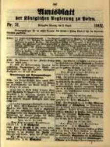 Amtsblatt der Königlichen Regierung zu Posen. 1902.08.05 Nro.31