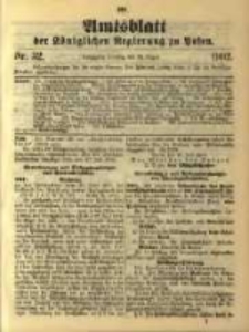 Amtsblatt der Königlichen Regierung zu Posen. 1902.08.12 Nro.32