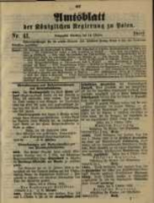 Amtsblatt der Königlichen Regierung zu Posen. 1902.10.14 Nro.41