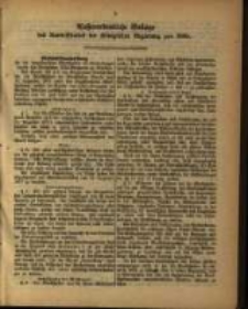 Außerordentliche Beilage des Amts=Blattes der Königlichen Regierung pro 1880