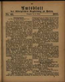 Amtsblatt der Königlichen Regierung zu Posen. 1880.10.19 Nro.42