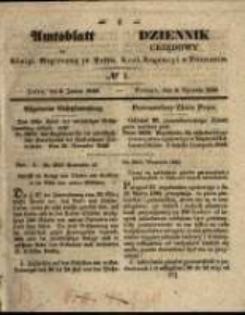 Amtsblatt der Königlichen Regierung zu Posen. 1846.01.06 Nro.1
