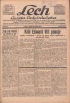 Lech.Gazeta Gnieźnieńska: codzienne pismo polityczne dla wszystkich stan&oacute;w. Dodatki: tygodniowy "Lechita" i powieściowy oraz dwutygodnik "Leszek" 1936.01.23 R.36 Nr18