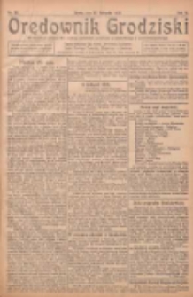 Orędownik Grodziski: niezależne pismo dla rodzin polskich powiatu grodziskiego i nowotomyskiego : organ centralny dla miast: Grodziska, Opalenicy, Buku, Nowego Tomyśla, Zbaszynia i Lw&oacute;wka 1924.11.12 R.6 Nr90