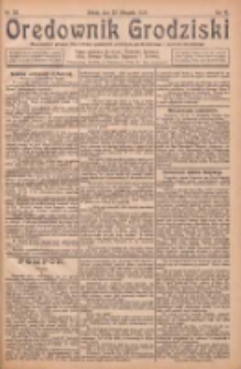 Orędownik Grodziski: niezależne pismo dla rodzin polskich powiatu grodziskiego i nowotomyskiego : organ centralny dla miast: Grodziska, Opalenicy, Buku, Nowego Tomyśla, Zbaszynia i Lw&oacute;wka 1924.11.22 R.6 Nr93