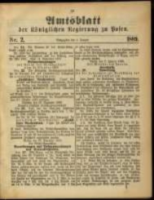 Amtsblatt der Königlichen Regierung zu Posen. 1889.01.08 Nro.2