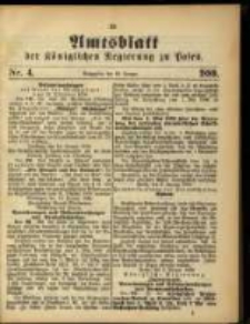 Amtsblatt der Königlichen Regierung zu Posen. 1889.01.22 Nro.4