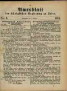 Amtsblatt der Königlichen Regierung zu Posen. 1889.02.05 Nro.6