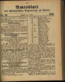 Amtsblatt der Königlichen Regierung zu Posen. 1889.05.14 Nro.20