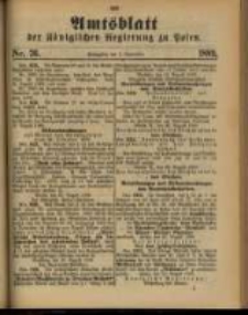Amtsblatt der Königlichen Regierung zu Posen. 1889.09.03 Nro.36