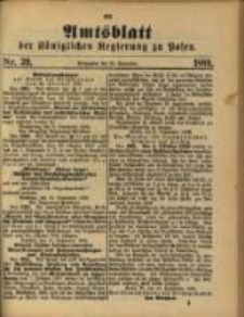 Amtsblatt der Königlichen Regierung zu Posen. 1889.09.24 Nro.39