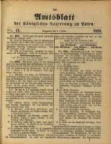 Amtsblatt der Königlichen Regierung zu Posen. 1889.10.08 Nro.41