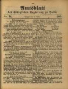 Amtsblatt der Königlichen Regierung zu Posen. 1889.10.29 Nro.44