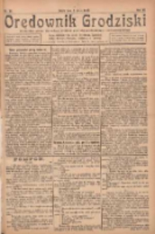 Orędownik Grodziski: niezależne pismo dla rodzin polskich powiatu grodziskiego i nowotomyskiego : organ centralny dla miast: Grodziska, Opalenicy, Buku, Nowego Tomyśla, Zbaszynia i Lwówka 1925.05.06 R.7 Nr36