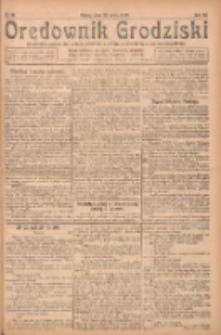 Orędownik Grodziski: niezależne pismo dla rodzin polskich powiatu grodziskiego i nowotomyskiego : organ centralny dla miast: Grodziska, Opalenicy, Buku, Nowego Tomyśla, Zbaszynia i Lwówka 1925.05.23 R.7 Nr41