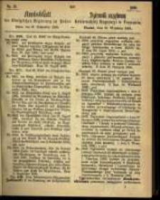 Amtsblatt der K&ouml;niglichen Regierung zu Posen. 1866.09.25 Nro.39