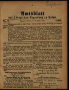 Amtsblatt der Königlichen Regierung zu Posen. 1908.02.18 Nro.7