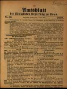 Amtsblatt der Königlichen Regierung zu Posen. 1908.06.09 Nro.23