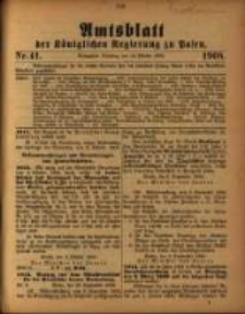 Amtsblatt der Königlichen Regierung zu Posen. 1908.10.18 Nro.41