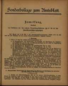 Sonderbeilage zum Amtsblatt