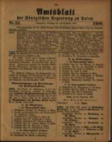 Amtsblatt der Königlichen Regierung zu Posen. 1908.12.29 Nro.52