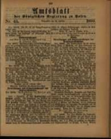 Amtsblatt der Königlichen Regierung zu Posen. 1880.10.26 Nro.43
