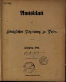 Amtsblatt der Königlichen Regierung zu Posen. 1909.01.05 Nro1