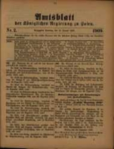Amtsblatt der Königlichen Regierung zu Posen. 1909.01.12 Nro.2