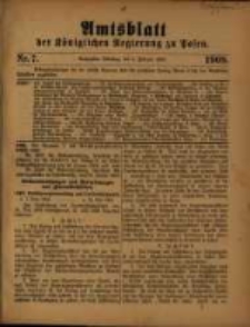Amtsblatt der Königlichen Regierung zu Posen. 1909.02.09 Nro.7