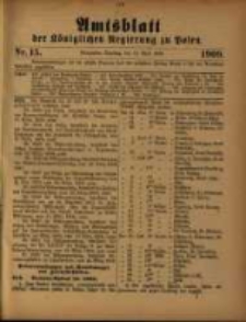 Amtsblatt der Königlichen Regierung zu Posen. 1909.04.13 Nro.15