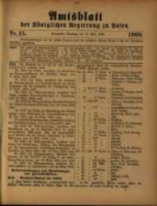 Amtsblatt der Königlichen Regierung zu Posen. 1909.04.13 Nro.15