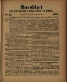 Amtsblatt der Königlichen Regierung zu Posen. 1909.11.02 Nro.44