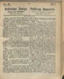 Oeffentlicher Anzeiger. 1874.05.21 Nr 21