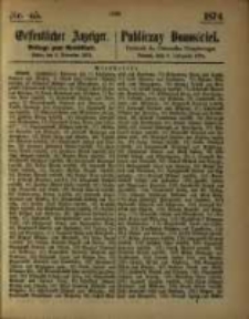 Oeffentlicher Anzeiger. 1874.11.05 Nr 45