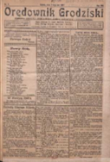 Orędownik Grodziski: niezależne pismo dla rodzin polskich powiatu grodziskiego i nowotomyskiego : organ centralny dla miast: Grodziska, Opalenicy, Buku, Nowego Tomyśla, Zbaszynia i Lw&oacute;wka 1926.01.02 R.8 Nr1