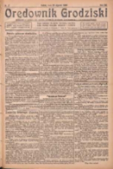 Orędownik Grodziski: niezależne pismo dla rodzin polskich powiatu grodziskiego i nowotomyskiego : organ centralny dla miast: Grodziska, Opalenicy, Buku, Nowego Tomyśla, Zbaszynia i Lw&oacute;wka 1926.01.23 R.8 Nr7