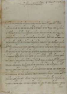 List kardynała Kaetaria do króla Zygmunta III, Rzym 01.01.1598