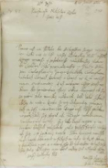 List Pawła Wołuckiego biskupa kamienieckiego do króla Zygmunta III, Mogiła 29.01.1602