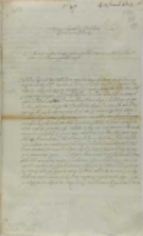 List Jana Ostroroga kasztelana poznańskiego do króla Zygmunta III, Mruczyn 29.01.1602