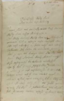 List Janusza Zbaraskiego wojewody bracławskiego do króla Zygmunta III, Krzemieniec 05.02.1602